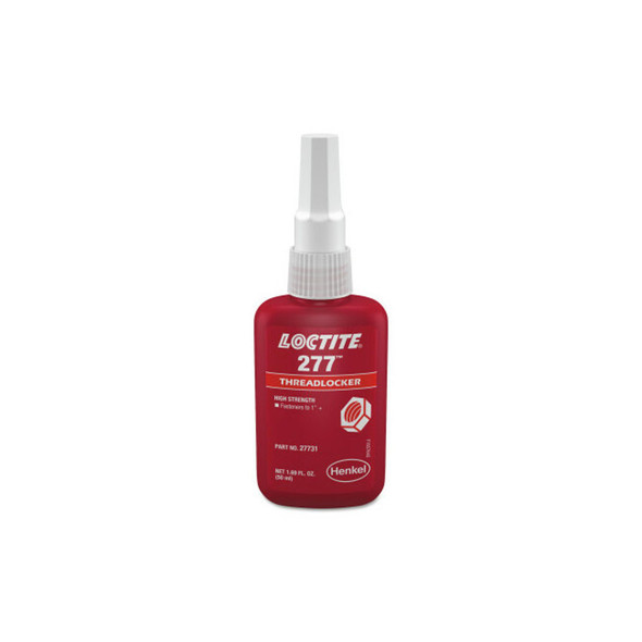 277™ High-Strength Threadlocker, 50 mL, 7/8 in dia or Smaller, Red