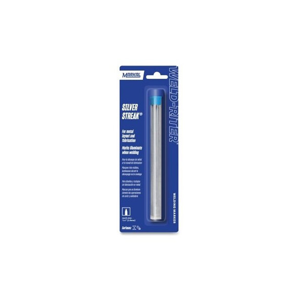 Silver-Streak® Metal Marker Refill, 1/16 in tip, Round, Silver