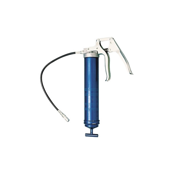 Pistol Grip Heavy-Duty Grease Gun, 14.5 oz Cartridge, 18 in Whip Hose/Coupler