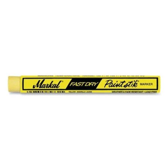 Fast Dry Paintstik® Solid Paint Marker, 3/8 in x 4.75 in L, Yellow