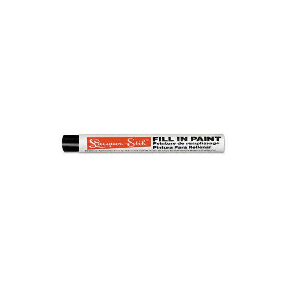 Paintstik®+ Lacquer Fill-In Solid Paint Marker, 3/8 in x 4.25 in L, Black
