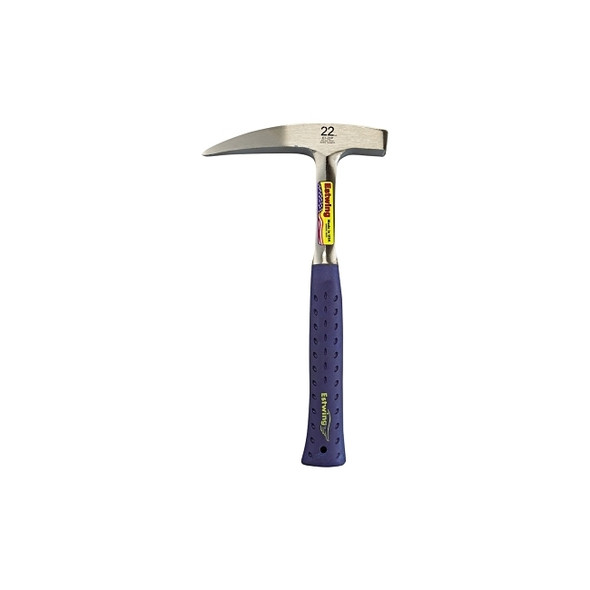 Rock Pick, 22 oz Head, 13 in, Steel Handle with Blue Shock Reduction Grip®