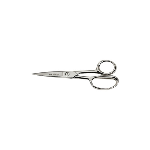 Inlaid® Industrial Shears with Enlarged Lower Ring, 8.125 in OAL, Silver, Sharp