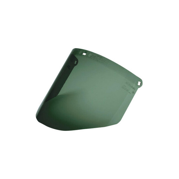 Dark Green Polycarbonate Faceshield WP96, Molded Dark Green Polycarbonate Faceshield WP96, Molded
