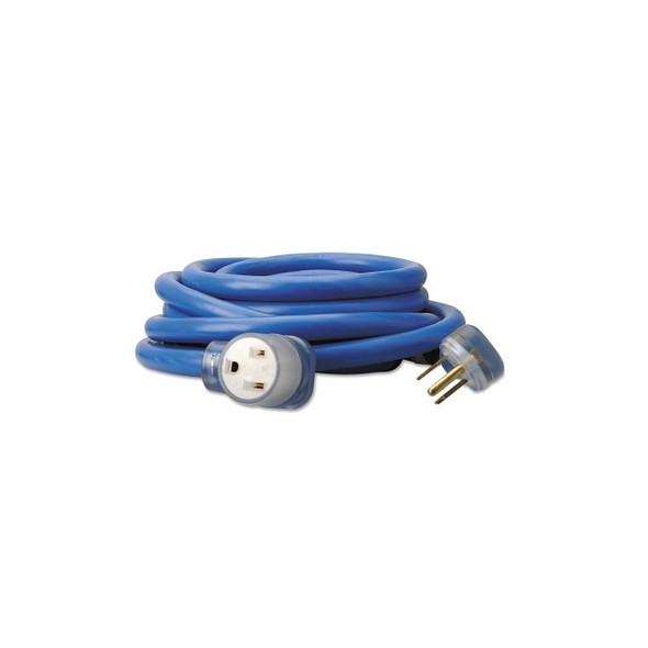 8/3 STW Welder Extension Cord, 25 ft, 1 Outlet, Blue
