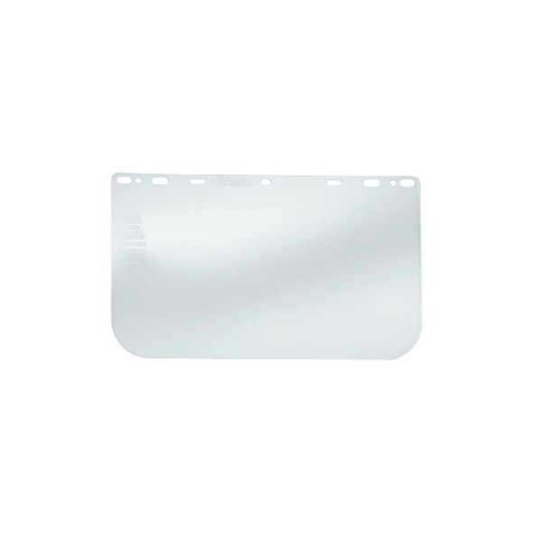 Universal Faceshield, Clear, 15.5 in L, 10 in H, PETG, Uncoated
