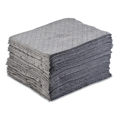 Universal Sorbent Pad, Heavy-Weight, Absorbs 20.5 gal, 15 in x 17 in