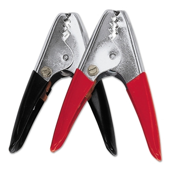 Battery Clamp, Vinyl-Insulated, 1-3/0 AWG, 600 A, 1-1/2 in Jaw, Red