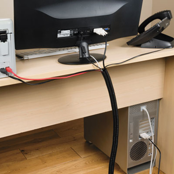 TUBE,SMALL CABLE TIDY,BK