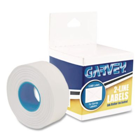 Garvey® LABEL,2/LINE,3RL/BX,WHT 090949