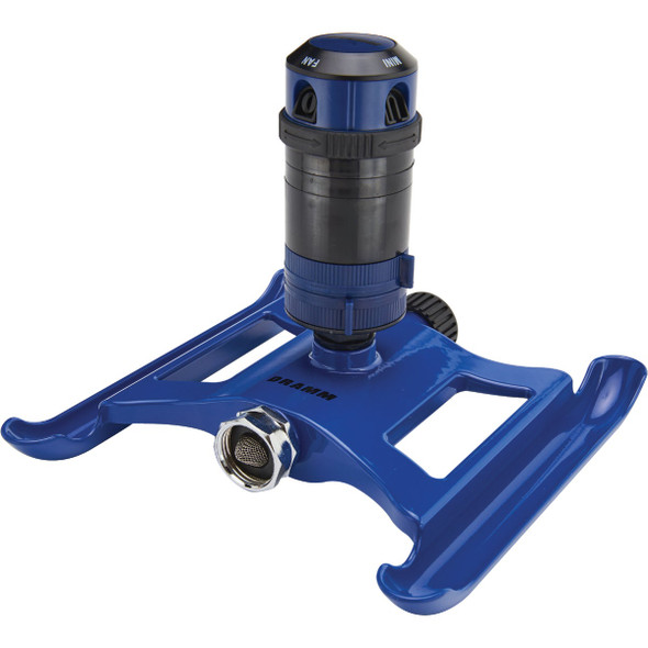 Dramm Metal Adjustable Blue Gear Drive Sprinkler 10-15095