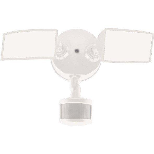 Halo Lumen Selectable White Square Head Motion Activated LED Floodlight Fixture