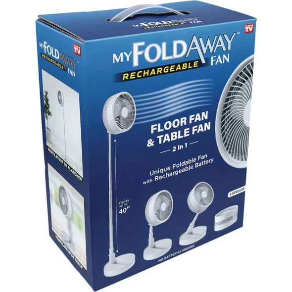 My FoldAway Rechargeable Battery Operated Fan 7039