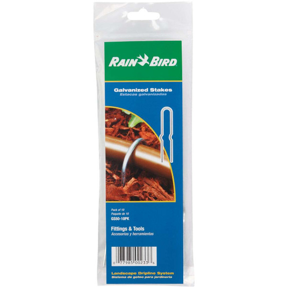 Rain Bird 1/2 In. Tubing Galvanized Steel Stake (10-Pack) GS50/10PS