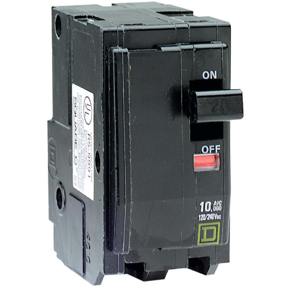 Square D QO 40A Double-Pole Standard Trip Circuit Breaker QO240CP