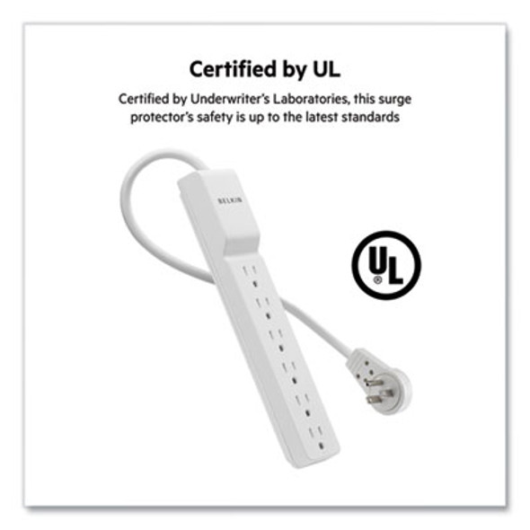 Belkin® SURGE,6OT,720J,WH BE106000-06R