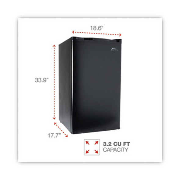 REFRIGERATOR,CHLR3.2CU,BK