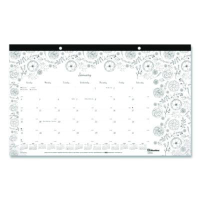 Blueline® DESK PAD,COLORING,WH C2917001