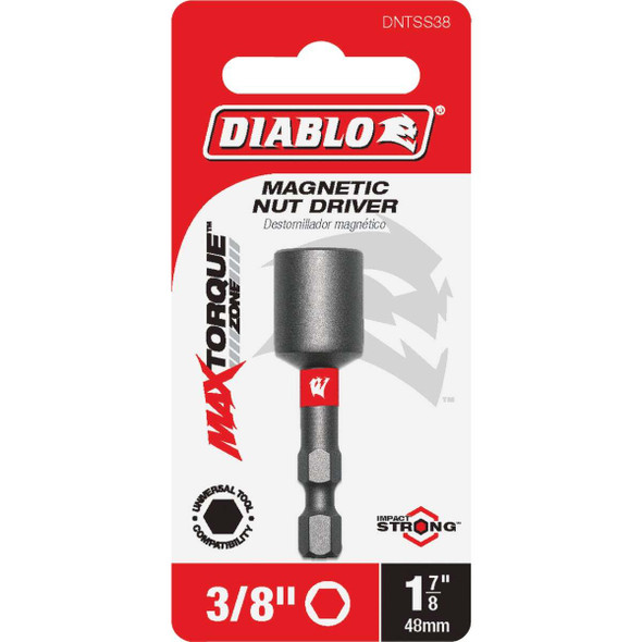 Diablo 3/8 In. x 1-7/8 In. Magnetic Impact Nutdriver DNTSS38