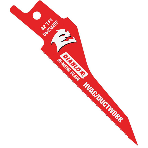Diablo 3-1/4 In. 32 TPI Bi-Metal HVAC/Ductwork Reciprocating Saw Blade (5-Pack)