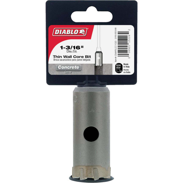 Diablo SDS-Plus 1-3/16 In. Thin Wall Core Rotary Hammer Drill Bit DMAPLCC1020