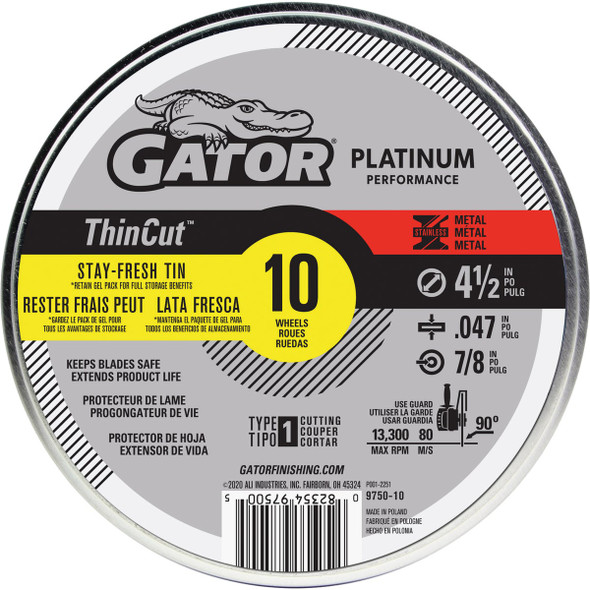 Gator Blade 10pk 4-1/2" Metal Blade 975010