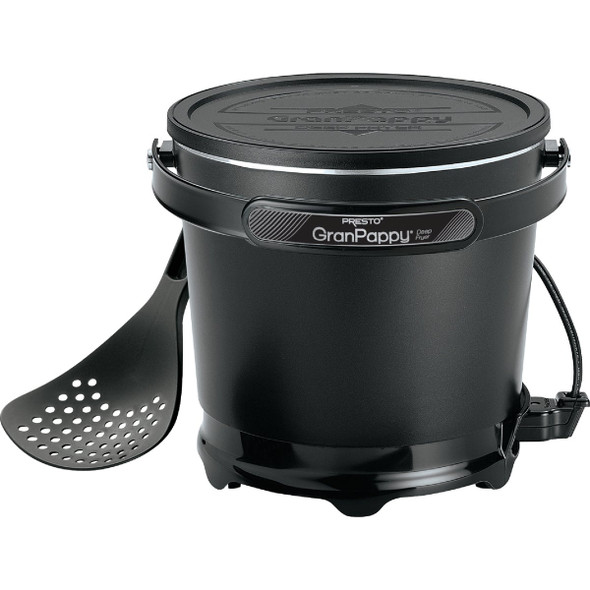 Presto GranPappy 1.5 Qt. Black Aluminum Deep Fryer 05411