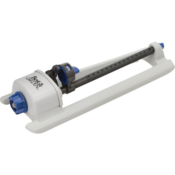 Best Garden Poly 2600 Sq. Ft. Blue & Gray Oscillating Sprinkler 56542