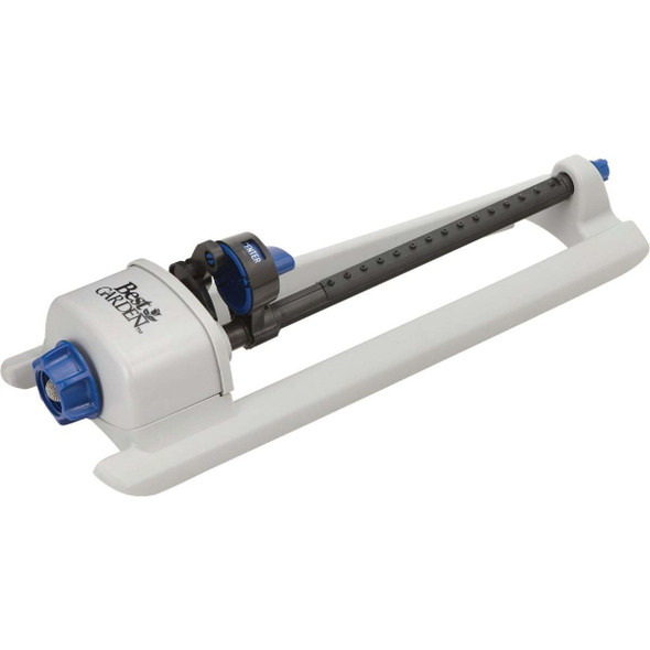 Best Garden Poly 2600 Sq. Ft. Blue & Gray Oscillating Sprinkler 56542