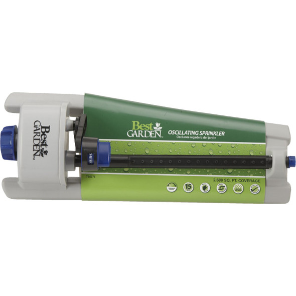 Best Garden Poly 2600 Sq. Ft. Blue & Gray Oscillating Sprinkler Best Garden Poly 2600 Sq. Ft. Blue & Gray Oscillating Sprinkler