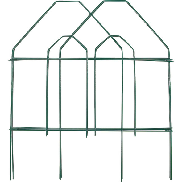 Best Garden 8 Ft. Green Galvanized Wire Folding Fence 701033