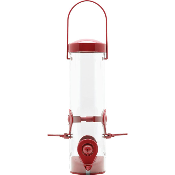 Perky-Pet Red 2-In-1 Tube Bird Feeder 3268