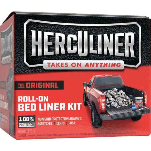 PEAK Herculiner Gal. Brush-On Bed Liner Kit, Black HCL1B8