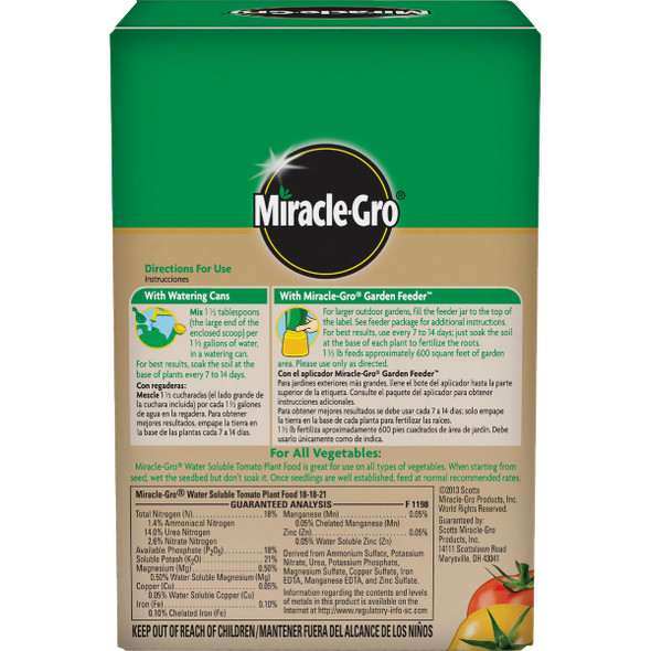 Miracle-Gro 1.5 Lb. Water Soluble Tomato Plant Food 2000422 703509