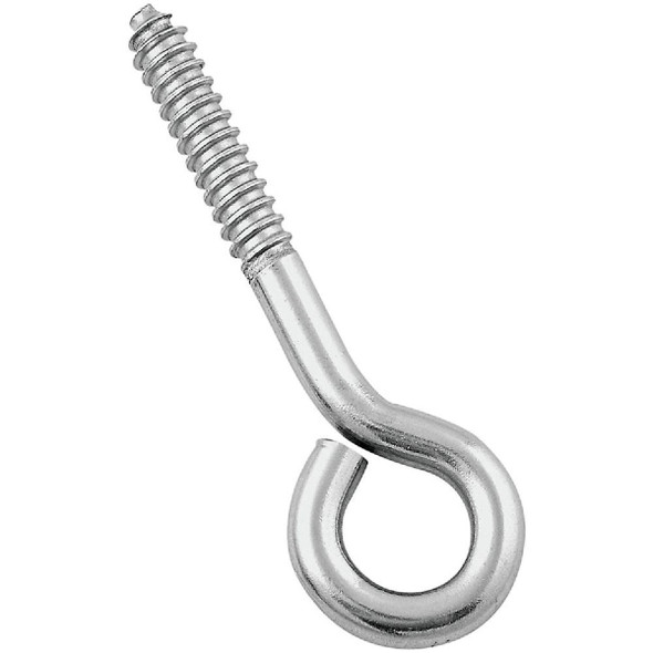 National Hardware 3/8 In. x 4-1/2 In. Stainless Steel Lag Screw Eye N220-806
