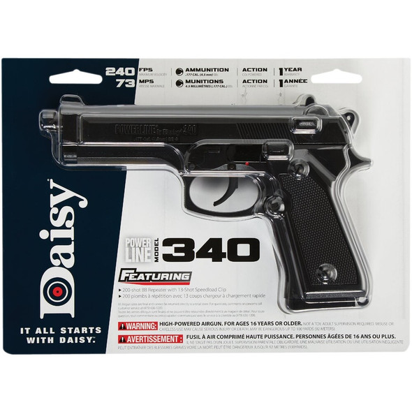 Daisy 340 .177 Cal. Spring BB Air Pistol 980340-342 722939