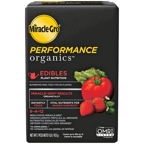 Miracle-Gro Performance Organics 1 Lb. Edibles Plant Nutrition 3005310 Miracle-Gro Performance Organics 1 Lb. Edibles Plant Nutrition 3005310