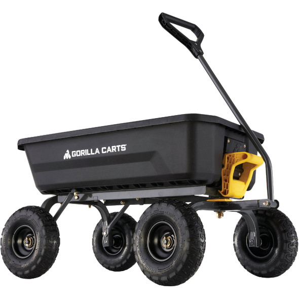 Gorilla Carts 4 Cu. Ft. 600 Lb. Poly Garden Dump Cart GCG-4