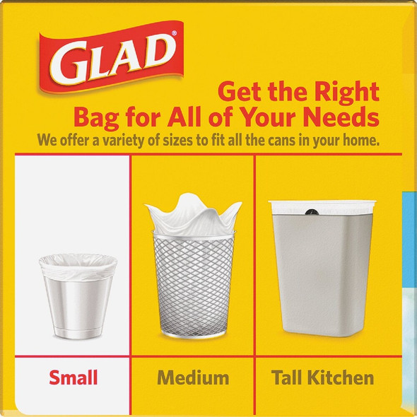 Glad 4 Gal. White Febreze Fresh OdorShield Small Trash Bag 78812 631808
