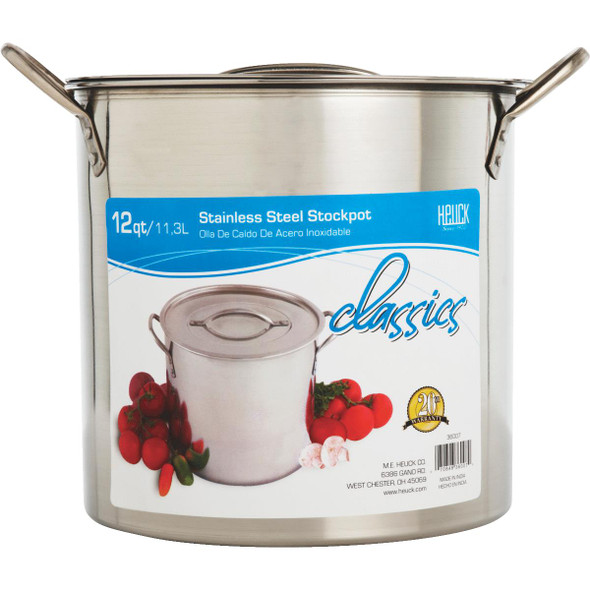 McSunley 12 Qt. Polished Stainless Steel Stockpot
