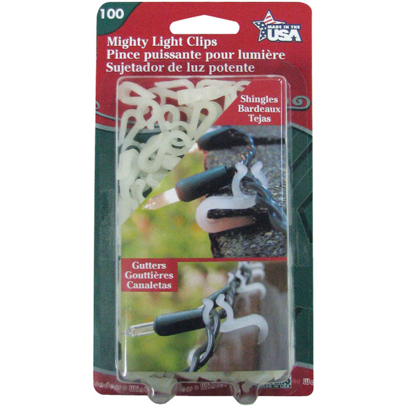 Adams White Gutter & Shingle Mighty Light Clips (100-Pack) 5150991040