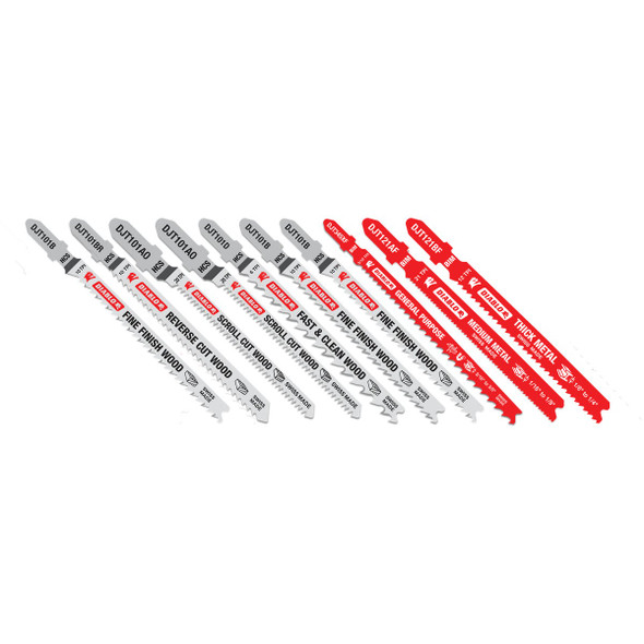 Diablo 10-Piece T-Shank Jig Saw Blade Set for Wood and Metal DJT10S