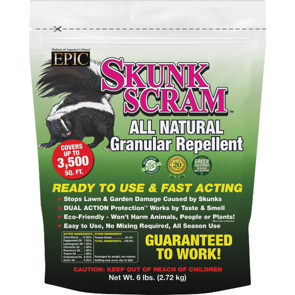 Skunk Scram 6 Lb. Granular Skunk Repellent 202060