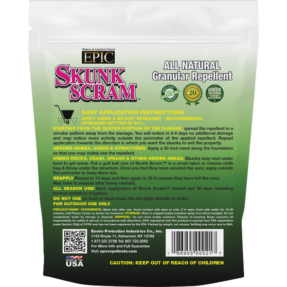 Skunk Scram 6 Lb. Granular Skunk Repellent