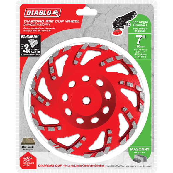 Diablo 7 In. Masonry Diamond Cup Wheel