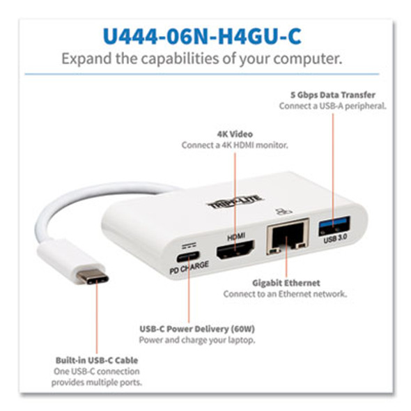 USB,C ADAPTER HDMI,WH