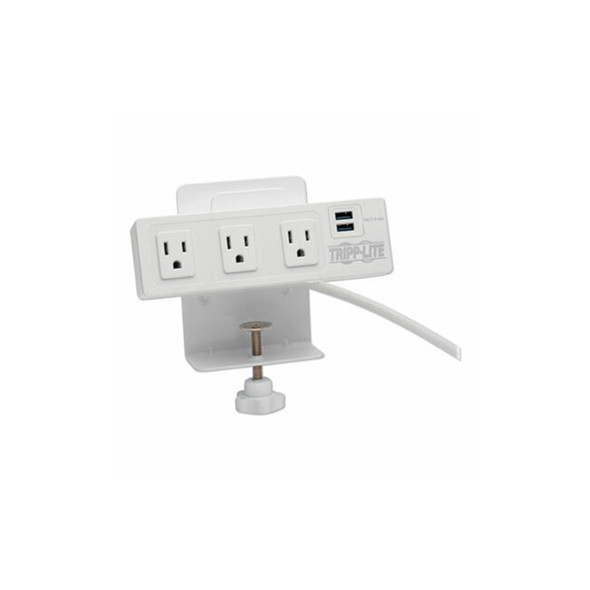 Tripp Lite by Eaton SURGE,3 OUTLET,2 USB,WH TLP310USBCW