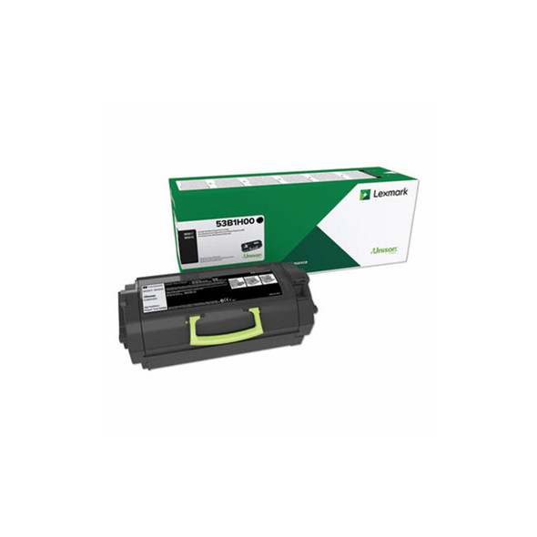 Lexmark™ 53b1000 Unison High-Yield Toner, 25,000 Page-Yield, Black 53B1H00 Lexmark™ 53b1000 Unison High-Yield Toner, 25,000 Page-Yield, Black 53B1H00