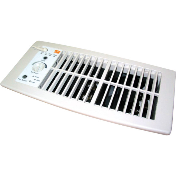Suncourt Flush Fit 132 CFM 11-5-8 In. x 5-5-8 In. Register Air Booster Fan HC500-W 400909