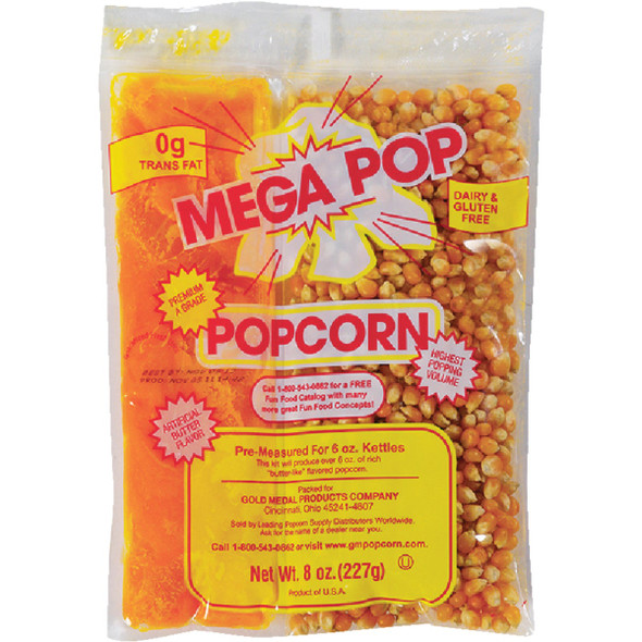 Gold Medal Mega Pop 6 Oz. Popcorn Kit (36 Kits) 2836
